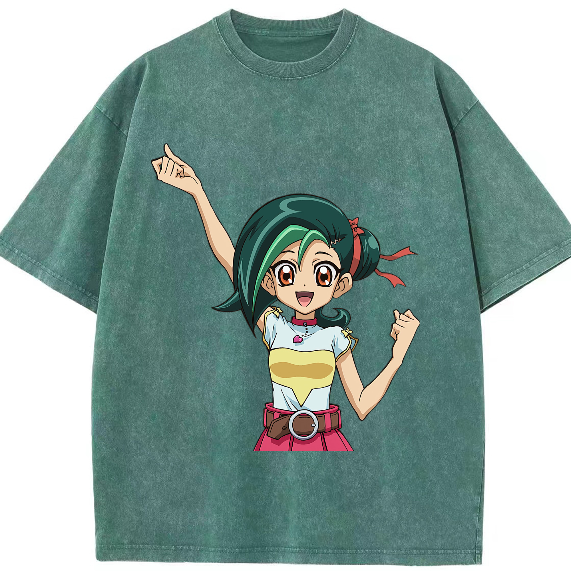 （画像用） 遊☆戯☆王 Yu-Gi-Oh! 綿100% ヴィンテージ風 半袖Tシャツ（フロントプリント）